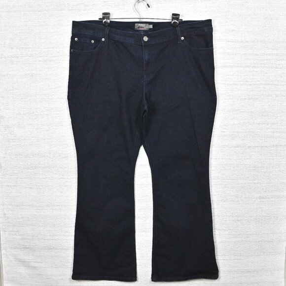 Torrid Super Stretch Luxe Slim Boot Stretch Flare Leg Dark Wash Blue Jeans 20R - Picture 3 of 16